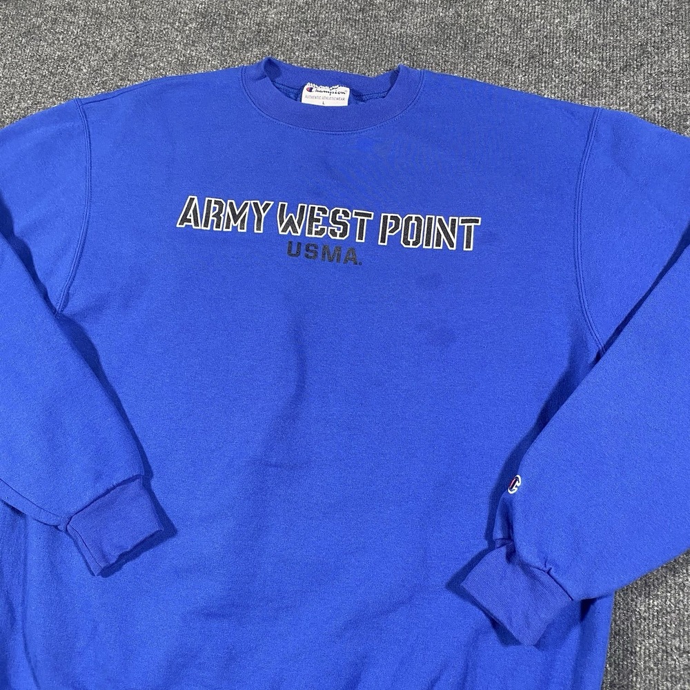 Army West Point Black Knights Oversized Champion Sweatshirt Mens Large Crew Neck